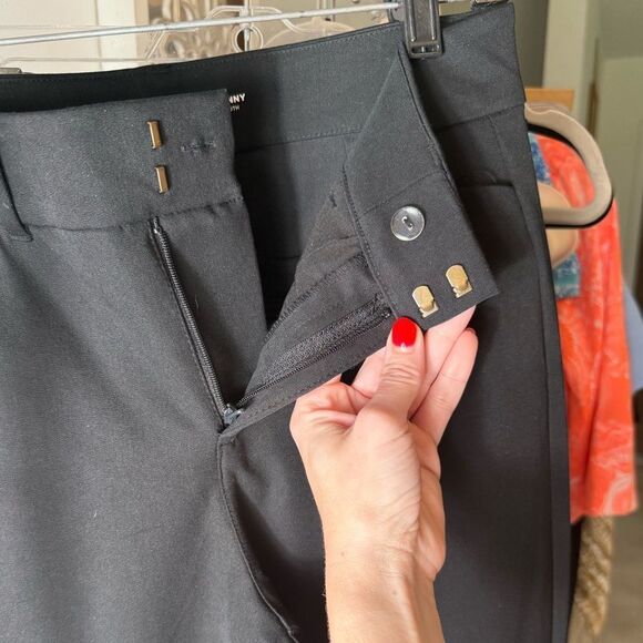 Old Navy Black High Rise Pixie Skinny Ankle Chino Dress Pant Size 6 - Picture 8 of 10